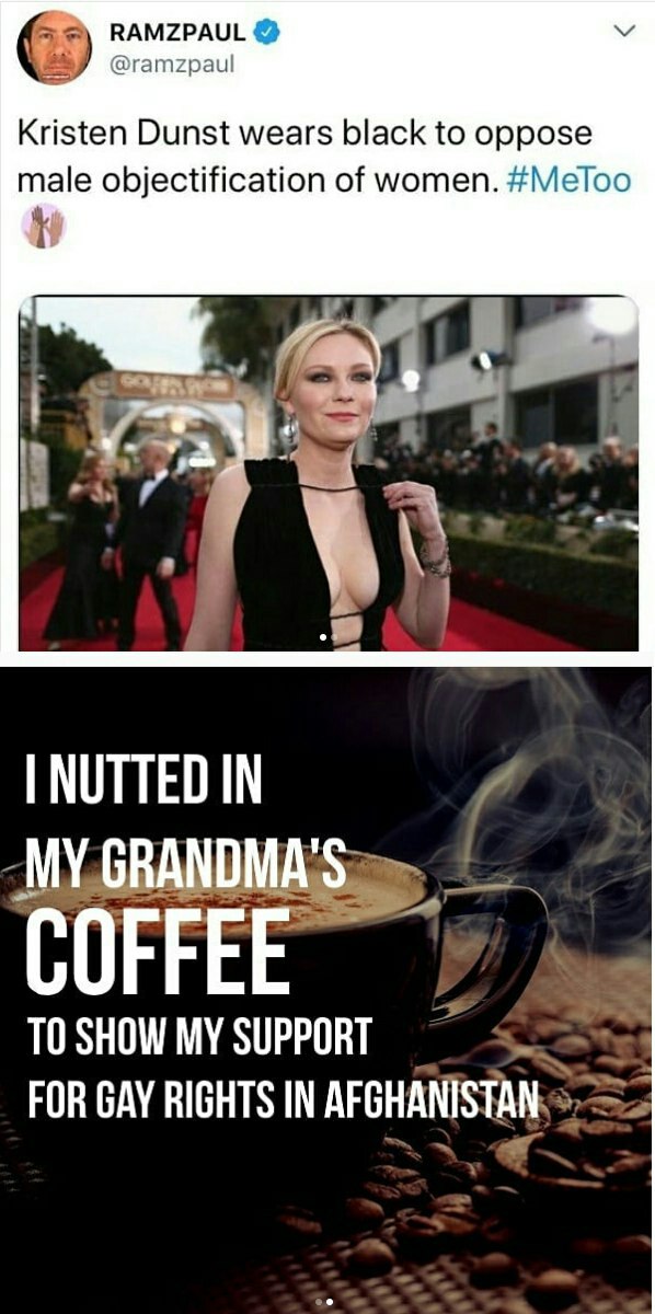 AGR) RAMZPAUL Y “NES7(@ramzpaul, © risten, Dunst-wears black tojoppose, jalé objectification ‘of worn vie